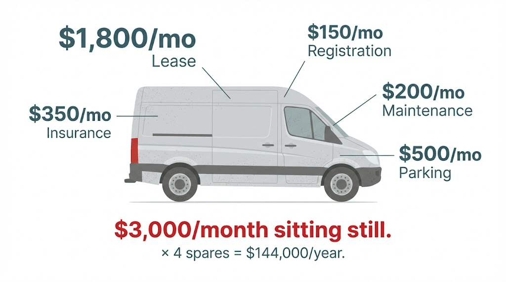The Real Cost of Spare Vehicles (And What It Says About Your Maintenance)